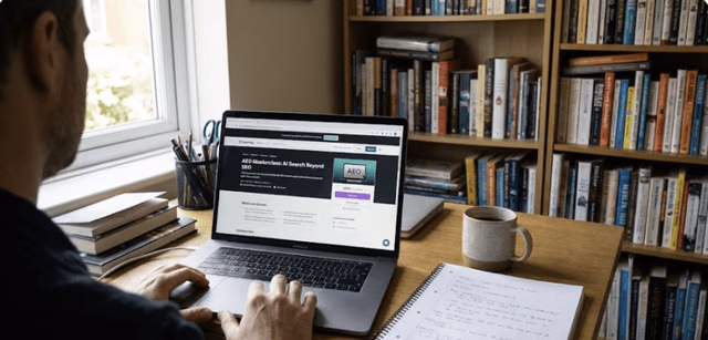 Writer taking an online AI and tech course to pivot their career